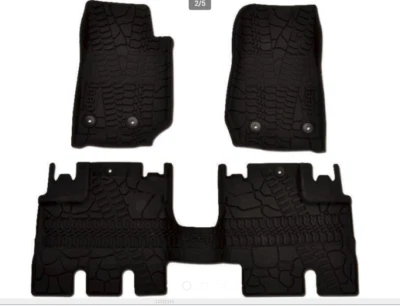 Jeep Wrangler 2016-2017 4 puertas ilimitadas alfombrillas de aguanieve delanteras y traseras juego de 3 O... Foto 1 de 4