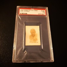 SCARCE 1933 R308 Tattoo Orbit #160 Earl Averill (HOF) PSA 7 (Highest Grade)