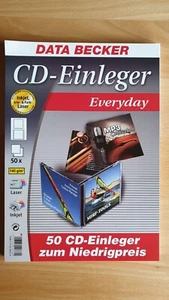 DATA BECKER 50 CD-Einleger Everyday A4 (Inkjet, s/w- & Laser) mikroperforiert - Bild 1 von 6