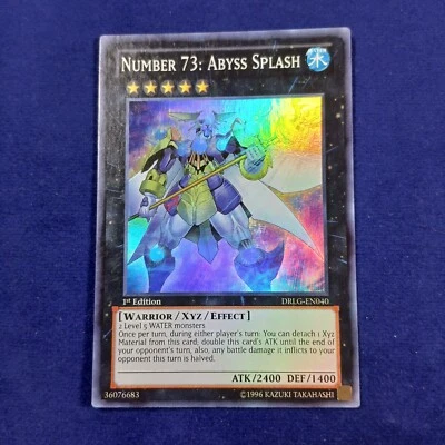 Number 73: Abyss Splash DRLG-EN040 Dragons of Legend 1st Edition Super Rare  LP - Image 1 of 4