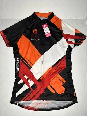 Camiseta Raglan Primal Cycling Feminina XL Corte Esportivo Zíper Completo Tour De Cure 2016 NOVA - Imagem 1 de 4