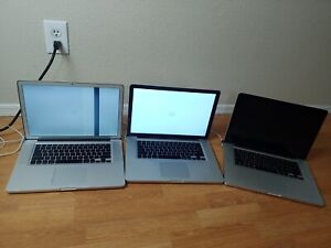 2011 Apple Macbook Pro 15-Inch Laptops  Lot of 3 Read Description#C4