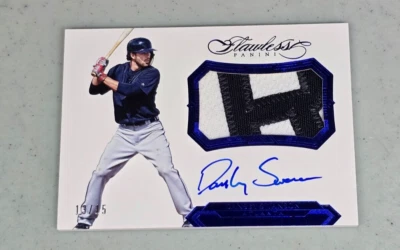 丹斯比·斯旺森新秀布贴签名亚特兰大勇士队 2017 帕尼尼完美无瑕 13/15 — 第 1/2 张图片