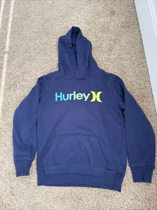 Hurley Sweatshirt Youth 5/6 Navy Pullover Sweater Hoodie Casual Boys - Picture 1 of 6