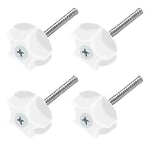 4 X Pernos de cabecero fuertes con arandela de plástico instalada para cualquier base de cama diván - Imagen 1 de 2