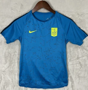 T-Shirt Nike Neymar Dry Squad Top Junior Blue Color Size L - Picture 1 of 12