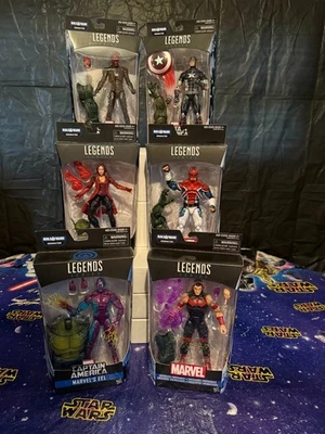 MARVEL LEGENDS -Abomination BAF Wave Conjunto Completo Capitão América Caveira Vermelha NOVO! - Imagem 1 de 4