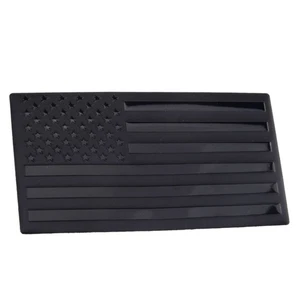 1x Black Metal American US Flag Car SUV EmblemDecal Trim Accessories - Bild 1 von 5