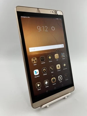Huawei MediaPad M2 8.0 M2-803L 8" Gold Unlocked 4G 16GB Android Tablet Cracked - Image 1 of 4