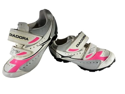 DIADORA Zapatos de Ciclismo MTB Botas de Bicicleta de Montaña Damas EU37 US6.5 Mondo 228 cs196 Foto 1 de 4