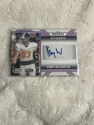 2020 Sage Hit - Rookie Autographs Kenny Willekes #A72 Purple (AU, RC) - Image 1 of 2