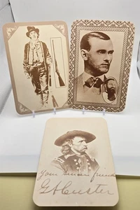 Lot 3 alte West Sammler Serie Postkarten Billy The Kid, Custer, Jesse... - Bild 1 von 22