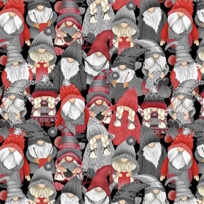 Fat Quarter Timeless Treasures Knitting Wool Gonk Hobby Craft 100% Cotton Fabric - Image 1 of 4