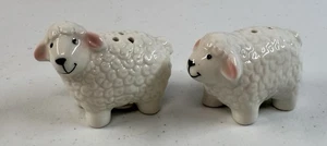 *BRAND NEW* Salt And Pepper Shaker Pair Of 2 Easter Lamb Sheep Ceramic 3” - Picture 1 of 1