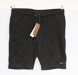 MENS ALPINE PRO OSCAR 2 BLACK CASUAL SOFT COMFORTABLE GYM BEACH CYCLE SHORTS LRG - Picture 1 of 5