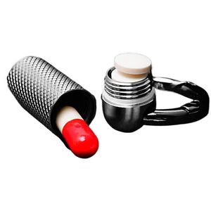 Mini Titanium Waterproof Emergency Capsule Box Pill Case Keychain Pendant Bottle - Foto 1 di 11