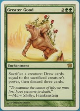 Greater Good 9th Edition PLD Green Rare MAGIC MTG CARD (ID# 193490) ABUGames