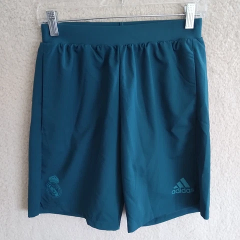 Adidas Shorts Womens Small Blue UEFA Champions League Real Madrid CF 2017 Soccer Cover