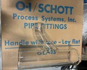 Kimax 6528-3020 3x2” Combination Y & 1/8 Bend Drainline Fitting, Schott Glass - Picture 1 of 2