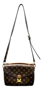 Bolso de Mano LOUIS VUITTON Pochette Metis EW M46279 MONOGRAMA Lona Marrón - Imagen 1 de 14