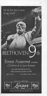 1960 London Records PRINT AD Earnest Ansermet conducts The Beethoven 9th Photo