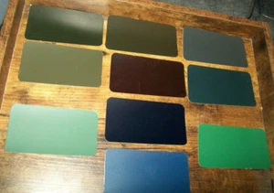 Fine 1929-1930 Dodge auto Acme Paint Chips set - 20 trucioli da 2,5" x 4,5" + mix info - Foto 1 di 4