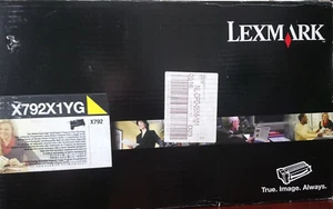 Lexmark X792X1YG, Original Yellow - Laser Toner Cartridge, X792, Genuine * OVP - Afbeelding 1 van 6