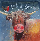 Alex Clark 5er Pack Charity Weihnachtskarten, Let it Snow, Tiere X169