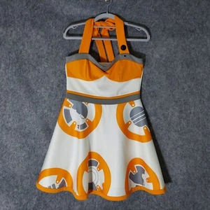 Disney Her Universe Kleid Large Star Wars BB-8 Cosplay Neckholder Fit Flare Stretch - Bild 1 von 10