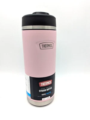 Thermos 32 oz. Icon Insulated Stainless Steel Water Bottle w/ Straw Lid ~ Pink - Image 1 of 2