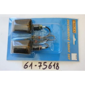 Universal Carbon Look Turn Signal Pair 12V 23W For Custom Motorcycle - Picture 1 of 2