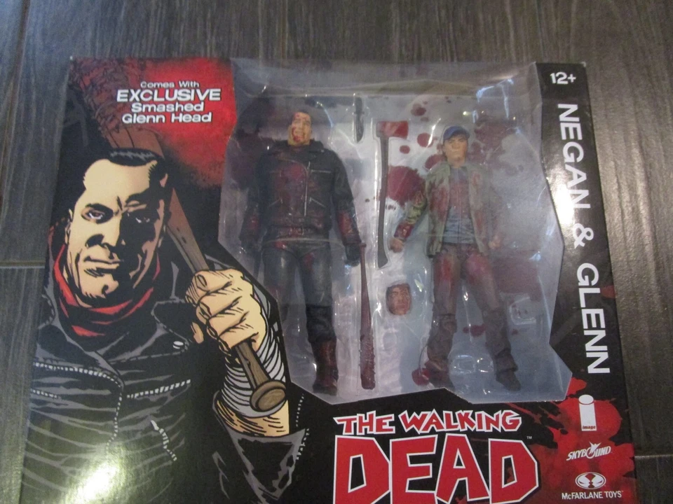 SDCC The Walking Dead Negan & Glenn Figuras de Acción Color Paquete de 2 2016 Comicon Foto 1 de 3