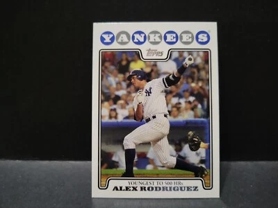 2008 Topps Limited Edition New York Yankees Team Set Alex Rodriguez #2 HTF  - Image 1 of 2