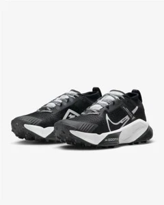 NIKE ZOOMX ZEGAMA TRAIL HIKING TRAINERS, UK9, BLACK/WHITE, DH0623 001 - Picture 1 of 9