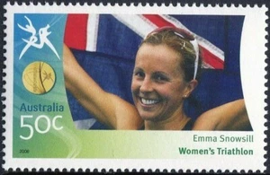 Estampilla de Emma Snowsill de los Juegos de la Commonwealth 2006 50c como nueva nunca bisagras - Imagen 1 de 1