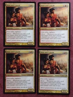 MTG 4x Anax and Cymede x4 NM Theros Magic Playset - Image 1 of 2