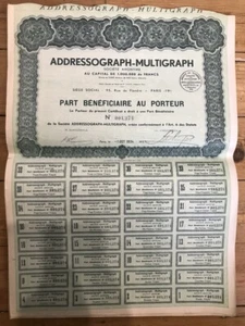 ADDRESSOGRAPH - MULTIGRAPH (E1) - Picture 1 of 1