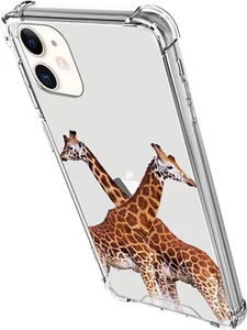 GREATILA Giraffe iPhone 11 Clear Phone Case/Cover/Shell - Shockproof, Reinforced - Zdjęcie 1 z 1