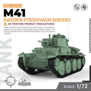 SSMODEL 72733 1/72 25mm Military Model Kit Sweden Stridsvagn M41 SeriesII - Picture 1 of 5