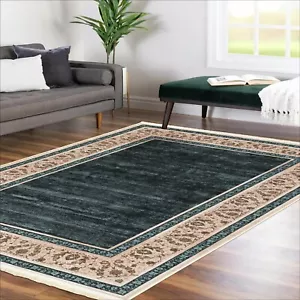 Alfa Rich 4x6 Area Rug, Ultra-Thin, Oriental, Beige Blue Rug, Non-Slip, Washable - Bild 1 von 7
