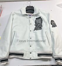 New Men's Avirex Twin Dragon USA Jacket Off White Color Limited Edition Jacket