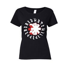 RED HOT CHILI PEPPERS - HAND DRAWN BLACK T-Shirt, Girlie  Womens: 12