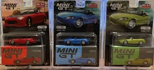 Mini GT 1:64 Honda S2000 Lime Green Metallic 396 Blue 287 Red 367 Diecast 3 Set - Picture 1 of 9