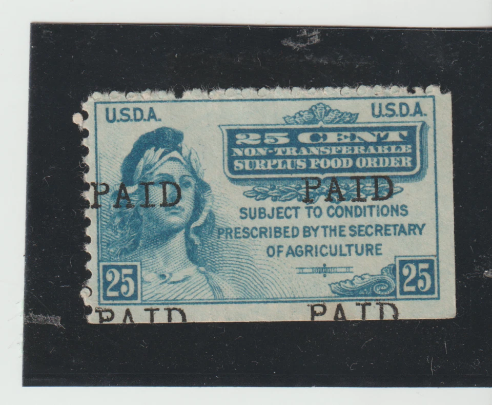 Food Order Stamp USDA SMA 1941 Paid Used Stamps Scarce WWII - Image 1 of 1