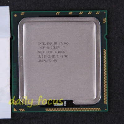 Intel Core i7 Extreme Edition 965 SLBCJ 3.2 GHz AT80601000918AA CPU LGA 1366 - Image 1 of 2