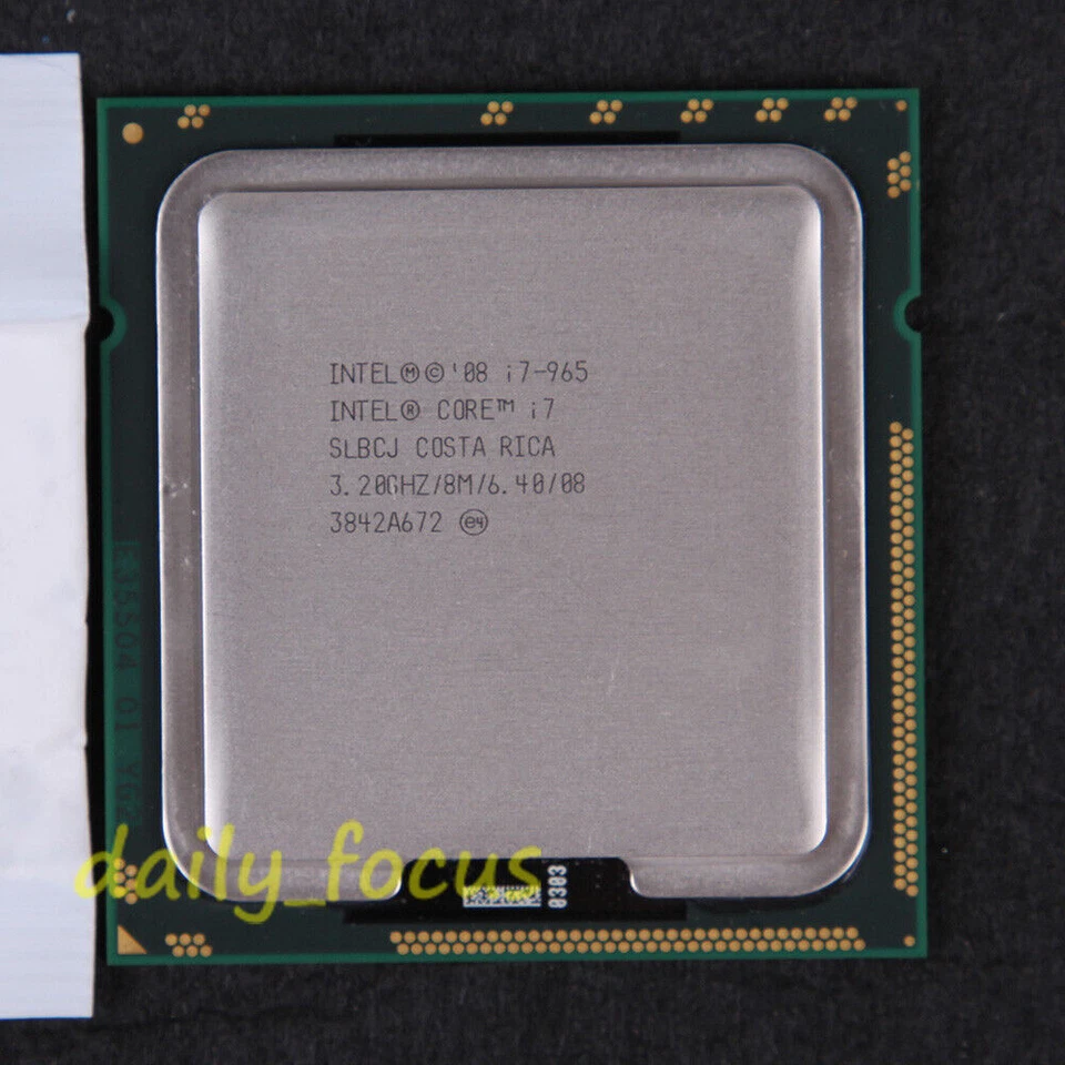 Intel Core i7 Extreme Edition 965 SLBCJ 3.2 GHz AT80601000918AA CPU LGA 1366 - Image 1 of 2