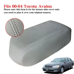 Cubierta de reposabrazos gris con tapa de consola central de cuero para Toyota Avalon 2000-2004 - Imagen 1 de 6
