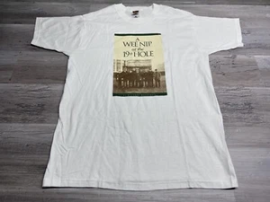 Vintage Gold T-Shirt Wee Nip At The 19th Hole Funny Richard Mackenzie Tee Size L - Bild 1 von 7