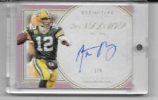 2015 TOPPS DEFINITIVE COLLECTION #LAC-AR AUTOGRAPH AARON RODGERS 1 OF 5