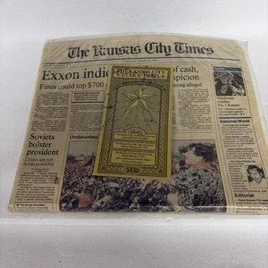 The Kansas City Star & Times Commemorative Package March 1, 1990 Vintage Sealed - Picture 1 of 4